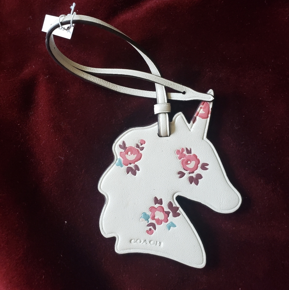 Unicorn Coach Tag Charm